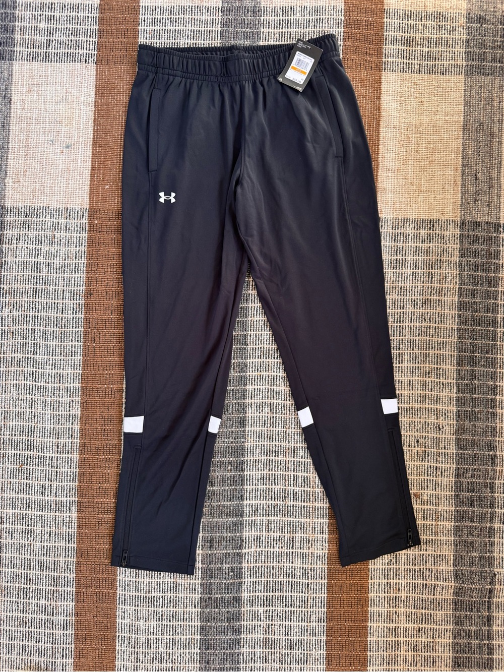 Under Armour Women’s Black Training Pants with White Accents